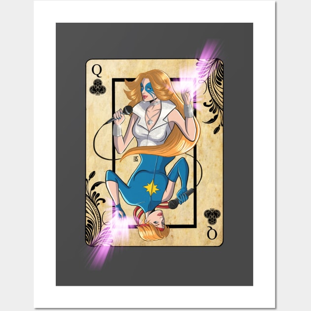 Disco Dazzler Queen of Clubs Wall Art by sergetowers80